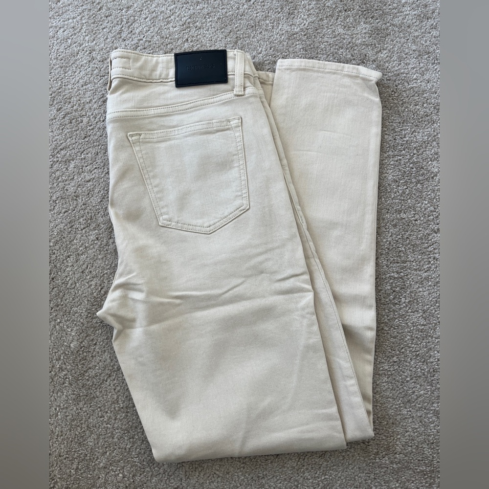 Men's Cream Jeans
